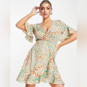 AX Paris mini floral wrap dress